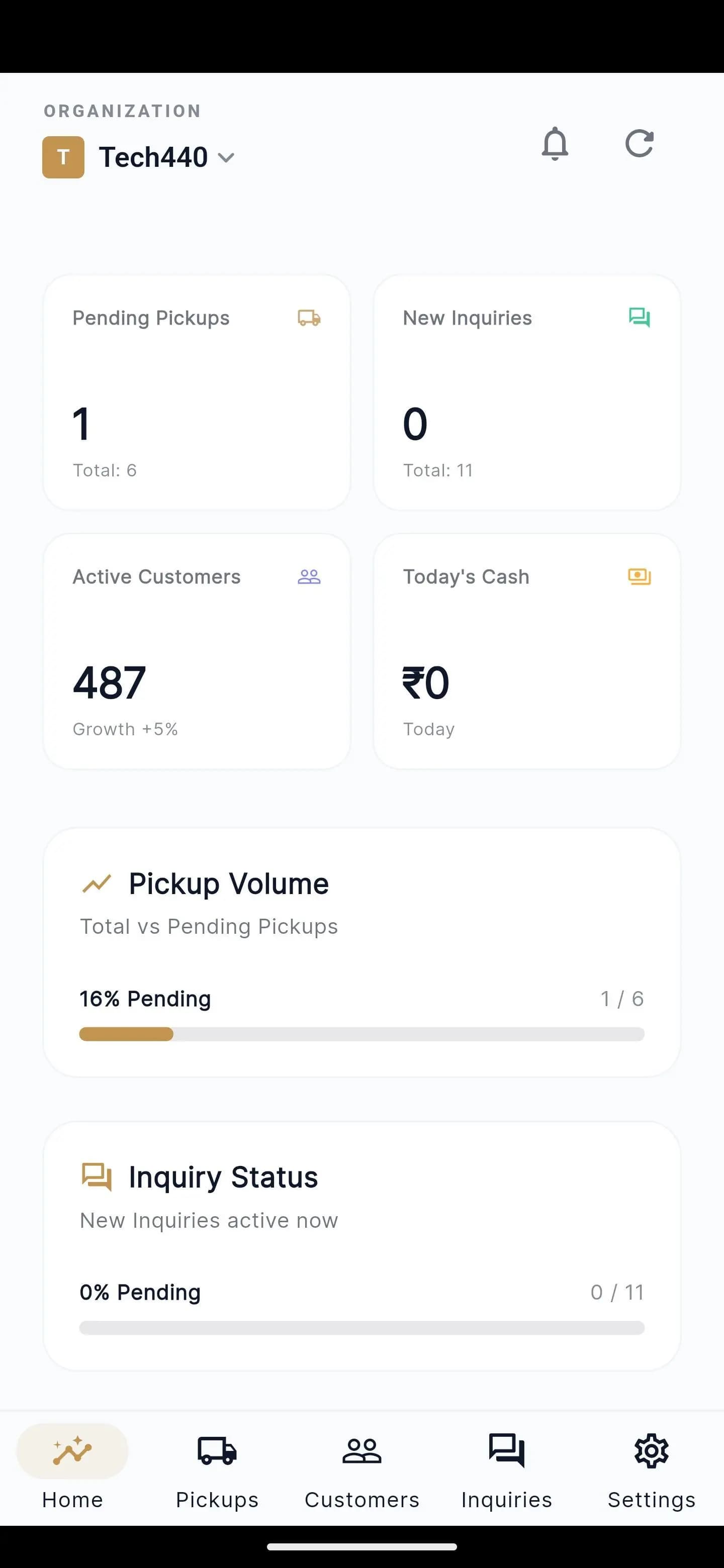 Postmate Mobile App Screen Interface